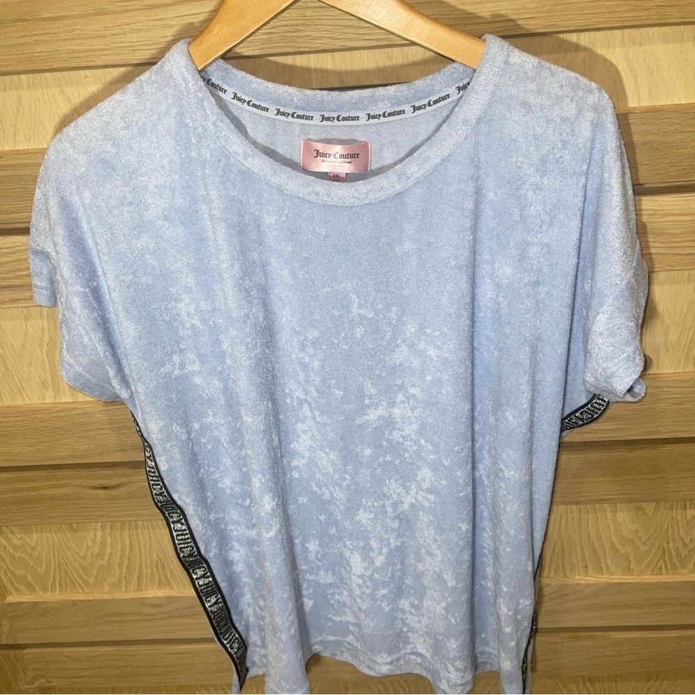 Juicy Couture Blue Starry Short Sleeve T-Shirt